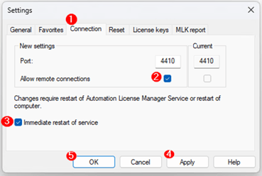 Enabling Remote Connections Pane