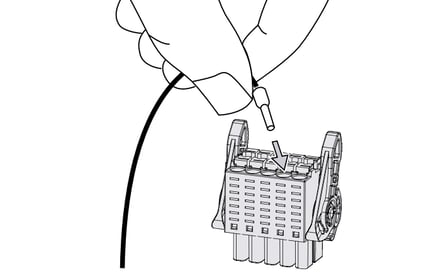 Inserting wire into S7-1200 G2 terminal